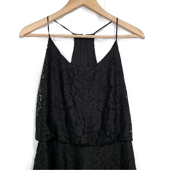Joie Nanon B Black Lace Dress Fit and Flare Mini Dress S - Picture 3 of 9
